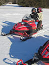 Snowmobiling in the State Park
